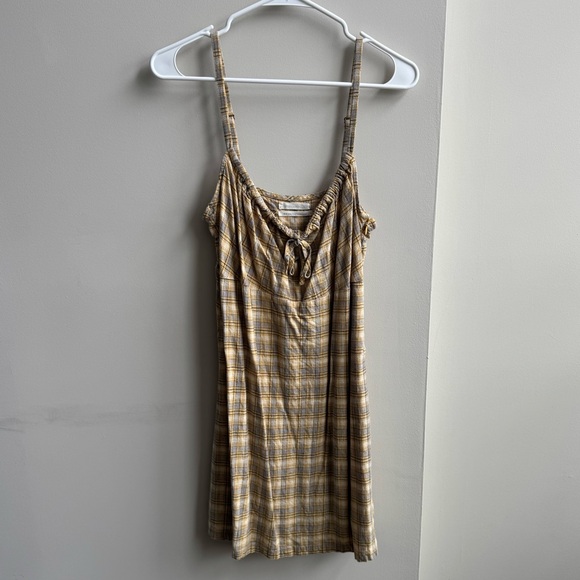 Cute Yellow/Gray Plaid Urban Outfitters Dress - Picture 2 of 10